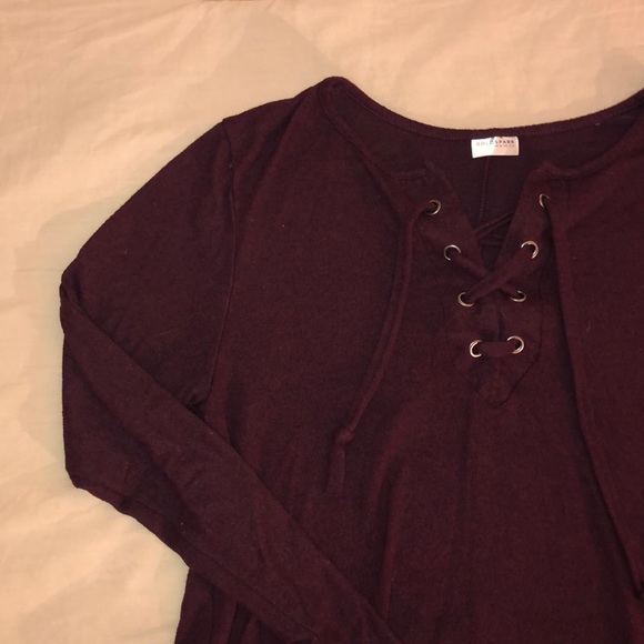 Goldspark Tops - Super soft Lace up Top